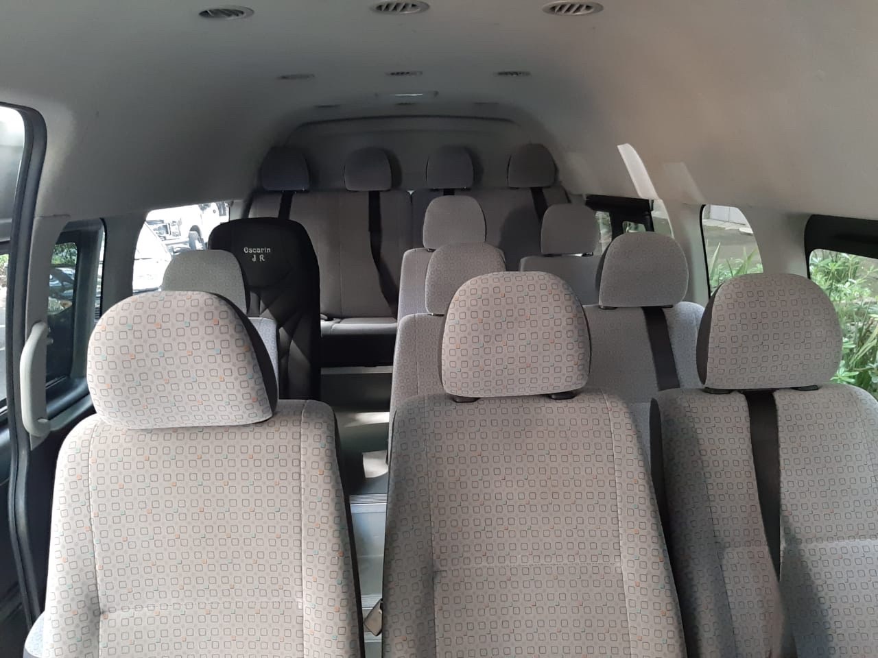Interior de camioneta